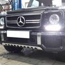 Захист переднього бампера (нержавійка) для Mercedes G сlass W463 1990-2018рр