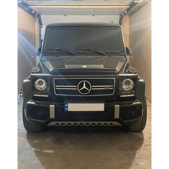 Захист переднього бампера (нержавійка) для Mercedes G сlass W463 1990-2018рр