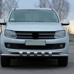 Передній захист F3-08.7 (нерж) для Volkswagen Amarok 2010-2022 рр