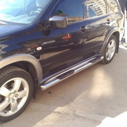 Задня дуга AK002/2 (нерж) для Mitsubishi Outlander 2001-2006 рр