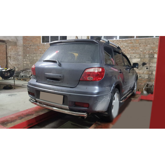 Задня дуга AK002/2 (нерж) для Mitsubishi Outlander 2001-2006 рр