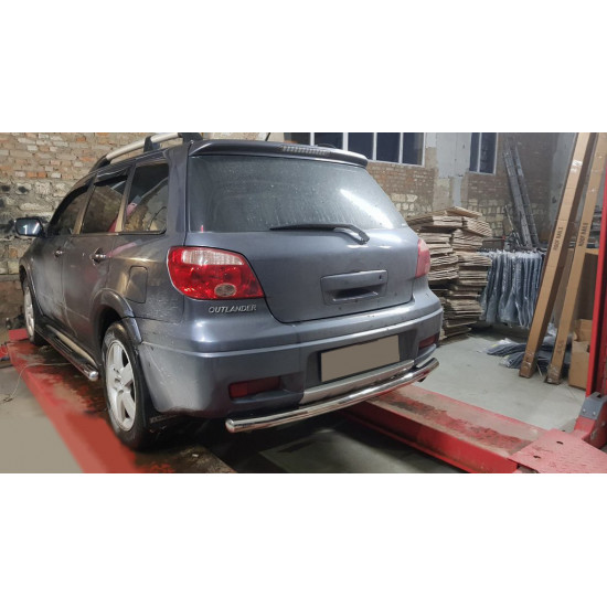 Задня дуга AK002/2 (нерж) для Mitsubishi Outlander 2001-2006 рр