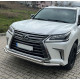 Передній захист ST014 (2015-2024, нерж) для Lexus LX570/450d