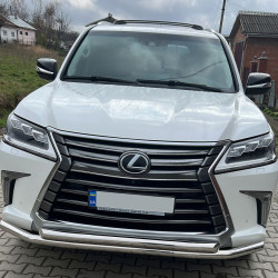 Передній захист ST014 (2015-2024, нерж) для Lexus LX570/450d