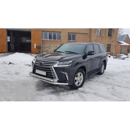 Передній захист ST014 (2015-2024, нерж) для Lexus LX570/450d