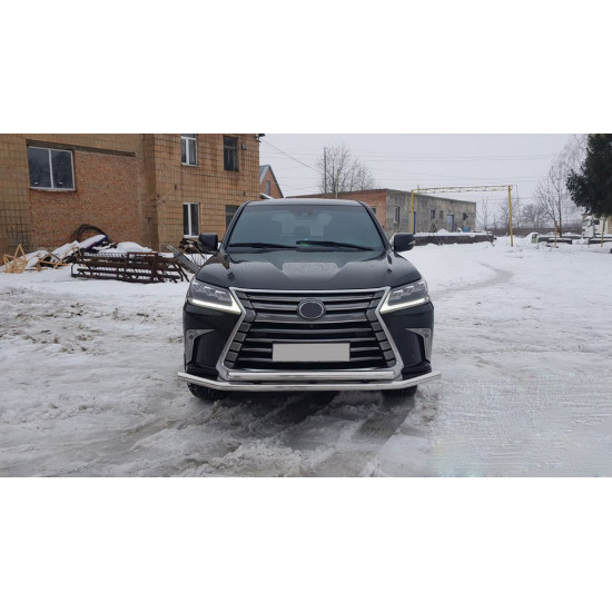 Передній захист ST014 (2015-2024, нерж) для Lexus LX570/450d