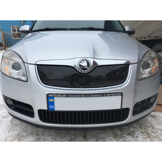 Зимова накладка на решітку (2007-2010, верхня) Матова для Skoda Fabia рр