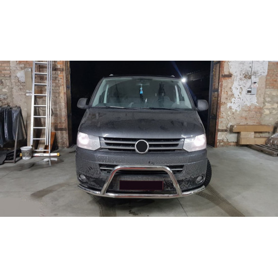 Кенгурятник WT006ST (нерж) для Volkswagen T5 2010-2015 рр