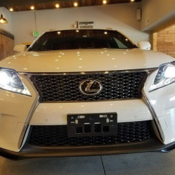 Передній бампер F-Sport (рестайлінг) 2009-2012, з фарами для Lexus RX рр