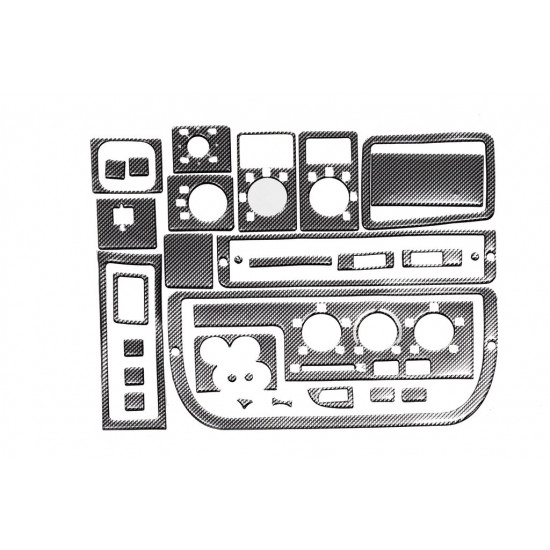 Накладки на панель (Meric, 1995-2002) Карбон для Peugeot Boxer років
