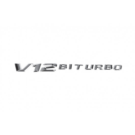 Напис V12 Biturbo (хром) для Mercedes Vito / V-class W447 2014-2024 рр