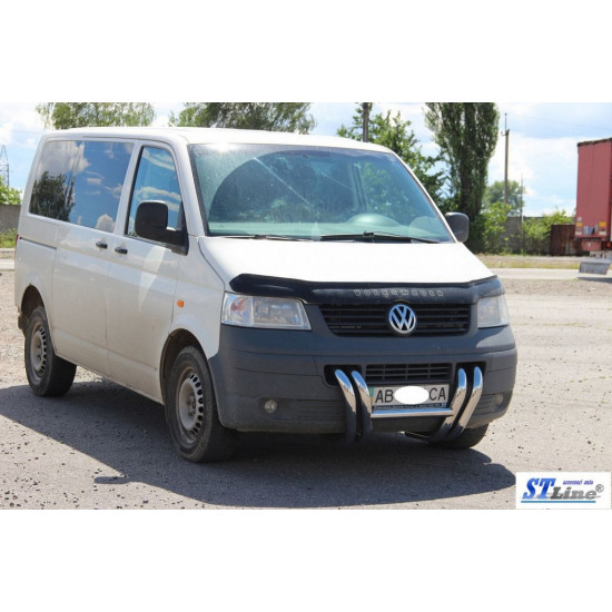 Кенгурятник ST006-03 ніздрі (нерж) для Volkswagen T5 Transporter 2003-2010 рр