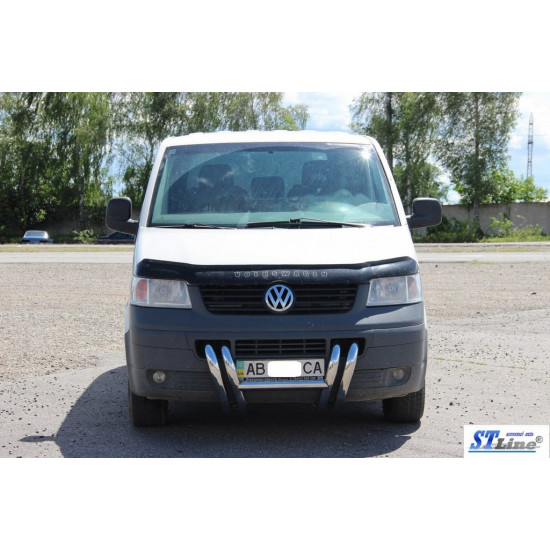 Кенгурятник ST006-03 ніздрі (нерж) для Volkswagen T5 Transporter 2003-2010 рр