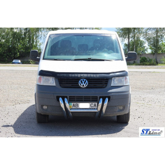 Кенгурятник ST006-03 ніздрі (нерж) для Volkswagen T5 Transporter 2003-2010 рр