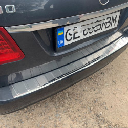 Накладка на задній бампер Carmos (SW, нерж) для Mercedes E-сlass W212 2009-2016рр