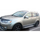 Бокові пороги Allmond Grey (2 шт., алюм.) для Mitsubishi Outlander 2006-2012рр