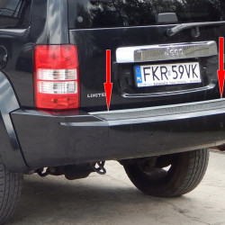 Кромка багажника (нерж.) для Jeep Cherokee/Liberty 2007-2013рр