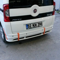 Накладка на задній бампер Emotion (під фарбування) для Fiat Fiorino/Qubo 2008-2024 рр