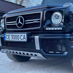 Передній бампер AMG G63/G65 (в зборі) G63 (хромована сітка) для Mercedes G сlass W463 1990-2018рр