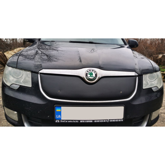 Зимова накладка на решітку (Верхня, 2008-2013) Матова для Skoda Superb рр