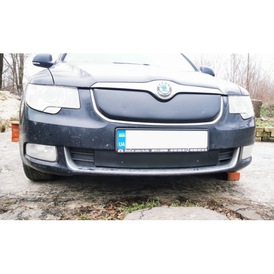 Зимова накладка на решітку (Верхня, 2008-2013) Матова для Skoda Superb рр