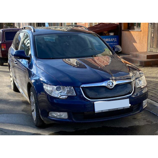 Зимова накладка на решітку (Верхня, 2008-2013) Матова для Skoda Superb рр