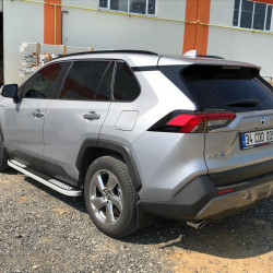 Бокові пороги Tayga V2 (2 шт., алюміній) для Toyota Rav 4 2019-2024