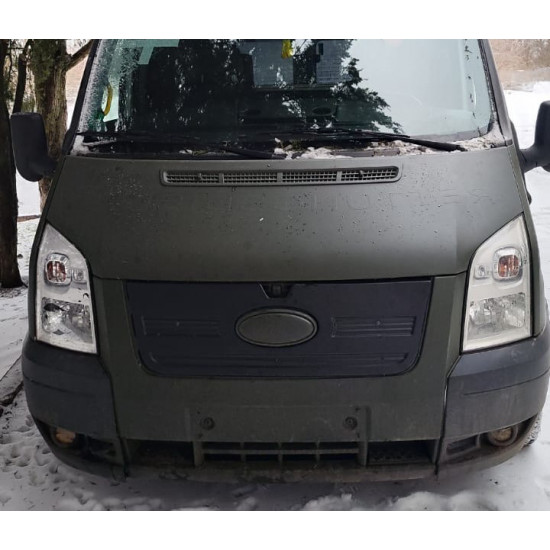 Зимова накладка на решітку (2006-2014) Глянцева для Ford Transit рр