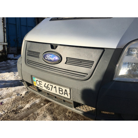 Зимова накладка на решітку (2006-2014) Глянцева для Ford Transit рр