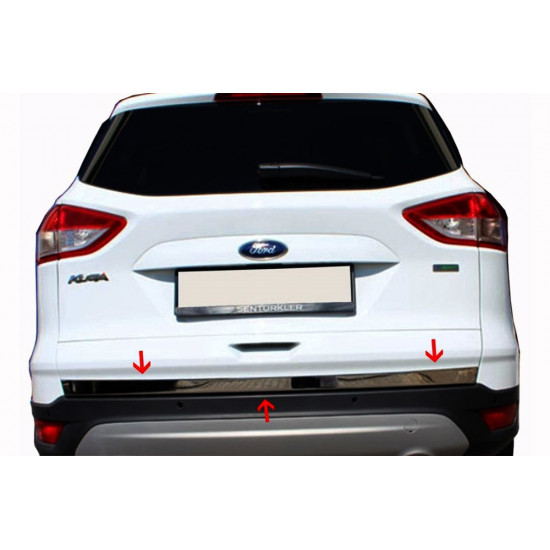 Кромка багажника (нерж.) Carmos - Турецька сталь для Ford Kuga/Escape 2013-2019 рр