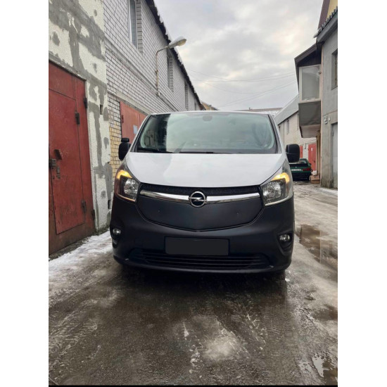 Зимова накладка на решітку Глянцева для Opel Vivaro 2015-2019 рр