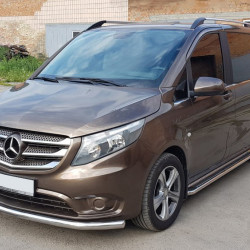 Передній захист ST008 (нерж.) для Mercedes Vito / V-class W447 2014-2024 рр