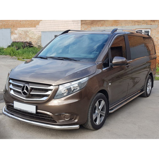 Передній захист ST008 (нерж.) для Mercedes Vito / V-class W447 2014-2024 рр