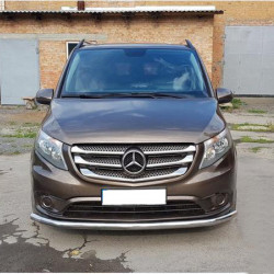 Передній захист ST008 (нерж.) для Mercedes Vito / V-class W447 2014-2024 рр