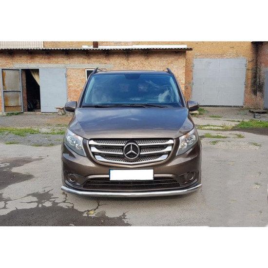 Передній захист ST008 (нерж.) для Mercedes Vito / V-class W447 2014-2024 рр