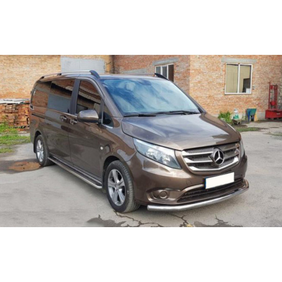 Передній захист ST008 (нерж.) для Mercedes Vito / V-class W447 2014-2024 рр