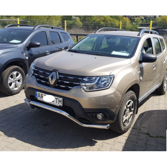 Кенгурятник WT008 (нерж.) для Dacia Duster 2018-2024 рр