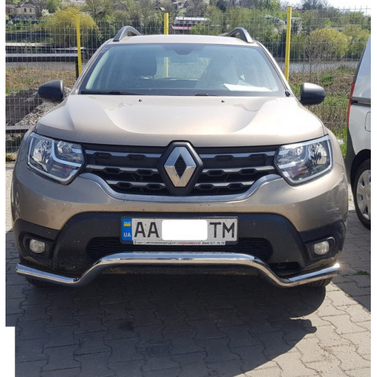 Кенгурятник WT008 (нерж.) для Dacia Duster 2018-2024 рр