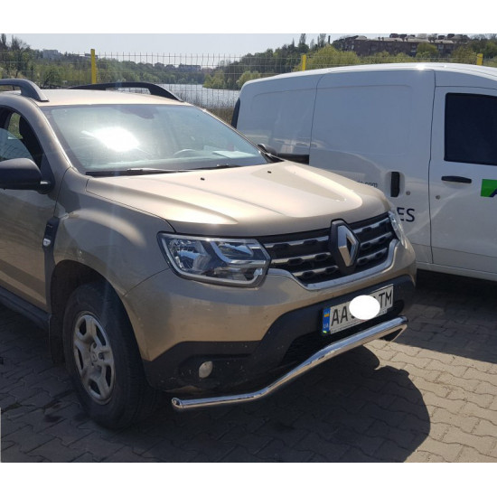 Кенгурятник WT008 (нерж.) для Dacia Duster 2018-2024 рр