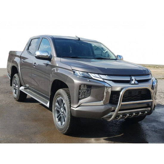 Кенгурятник WT003 (нерж) для Mitsubishi L200 2015-2024 рр