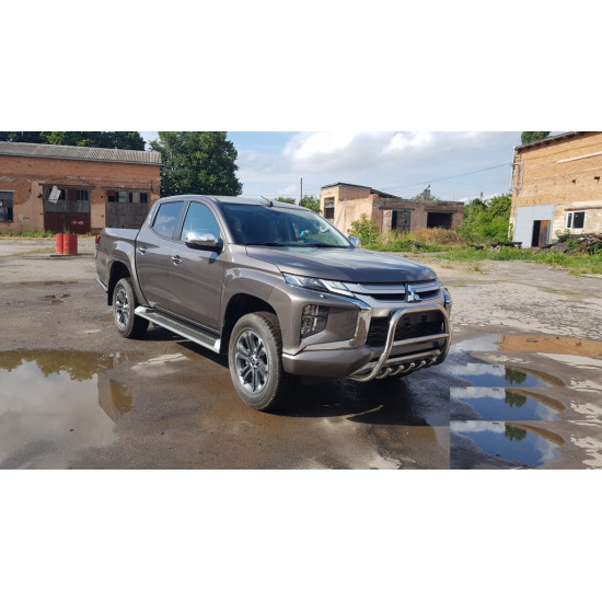 Кенгурятник WT003 (нерж) для Mitsubishi L200 2015-2024 рр