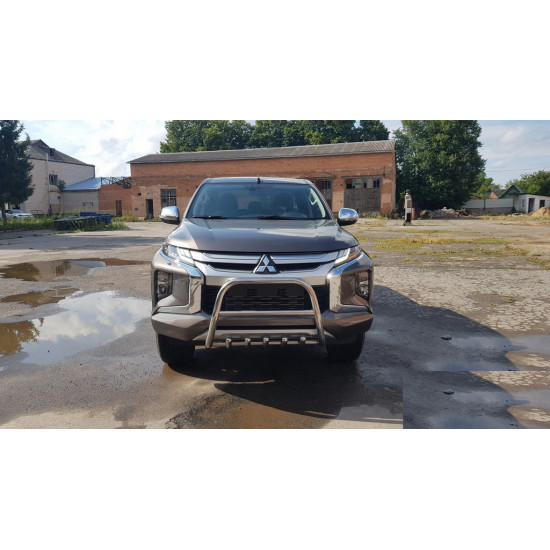 Кенгурятник WT003 (нерж) для Mitsubishi L200 2015-2024 рр