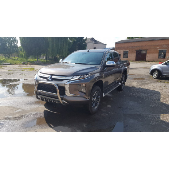 Кенгурятник WT003 (нерж) для Mitsubishi L200 2015-2024 рр