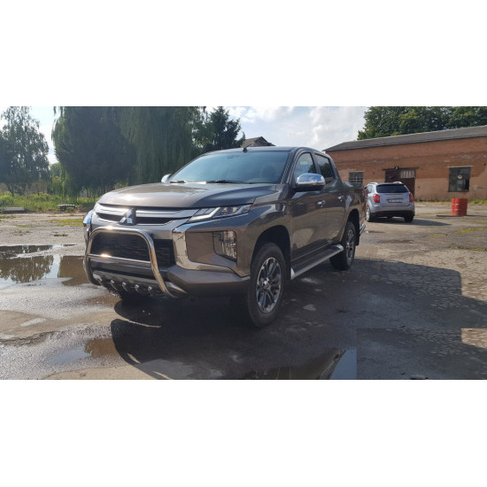 Кенгурятник WT003 (нерж) для Mitsubishi L200 2015-2024 рр