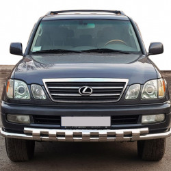 Передній захист ST015 (нерж.) для Lexus LX470