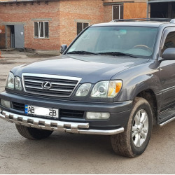 Передній захист ST015 (нерж.) для Lexus LX470