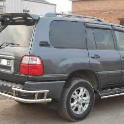 Задній захист AK009-15 (нерж.) для Lexus LX470