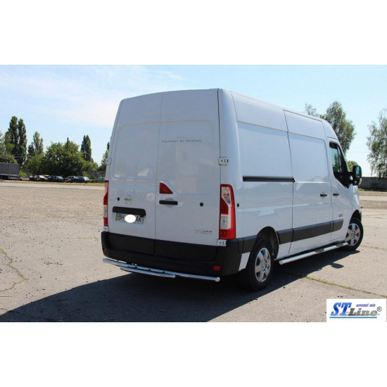 Задня дуга AK008 (нерж.) для Renault Master 2011-2024 рр