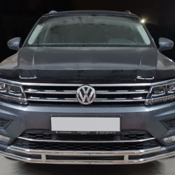 Передній захист ST016 (нерж) для Volkswagen Tiguan 2016-2024