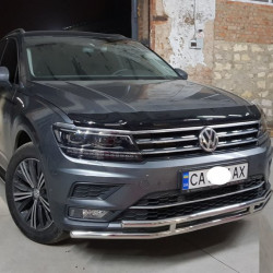 Передній захист ST016 (нерж) для Volkswagen Tiguan 2016-2024